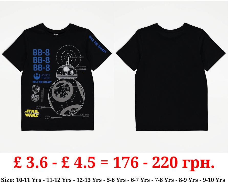 Disney Star Wars Black Graphic T-Shirt
