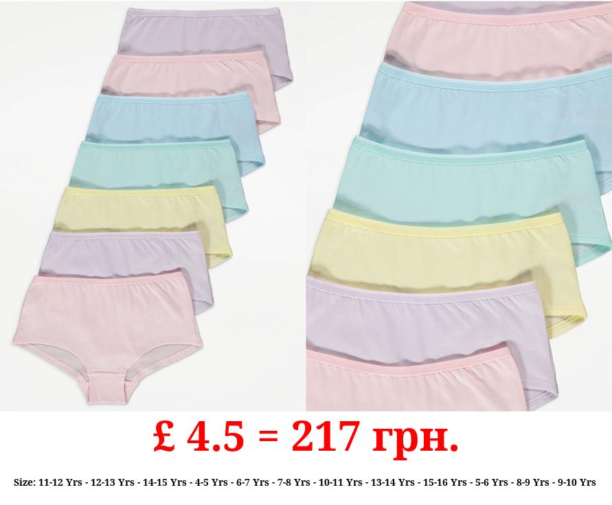Pastel Shorts 7 Pack