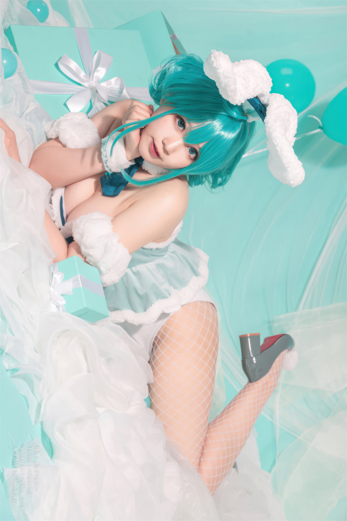 Cosplay Nyako喵子 初音白兔 36