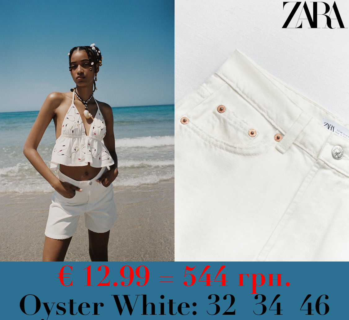 TRF REGULAR FIT MID-RISE BERMUDA SHORTS