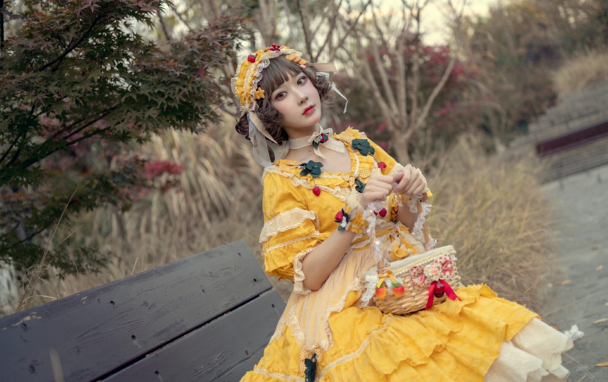 阿包也是兔娘-lolita黄裙 [12P] 2