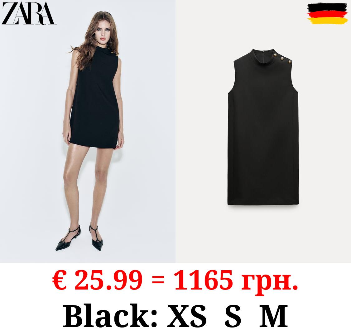 ZW COLLECTION SHORT DRESS WITH BUTTONS