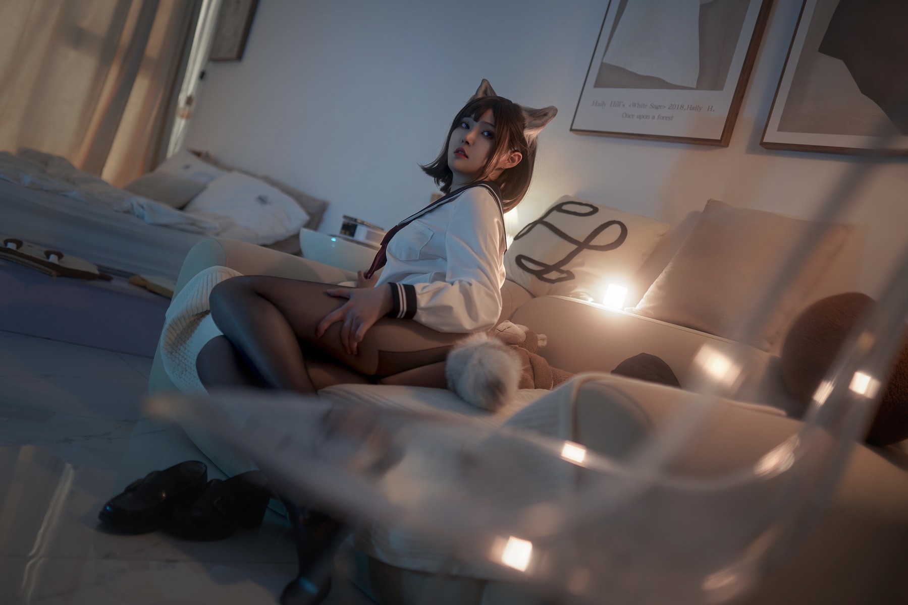 Cosplay Natsuko夏夏子 大尾巴猫 44
