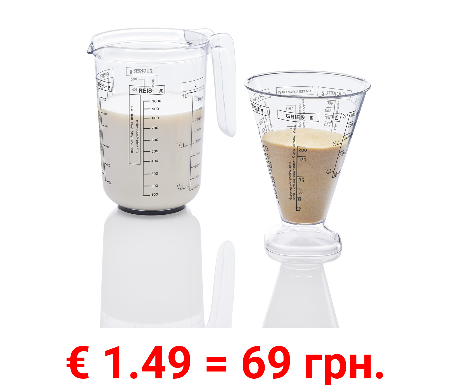 ERNESTO® Messbecher-Set, 2-teilig