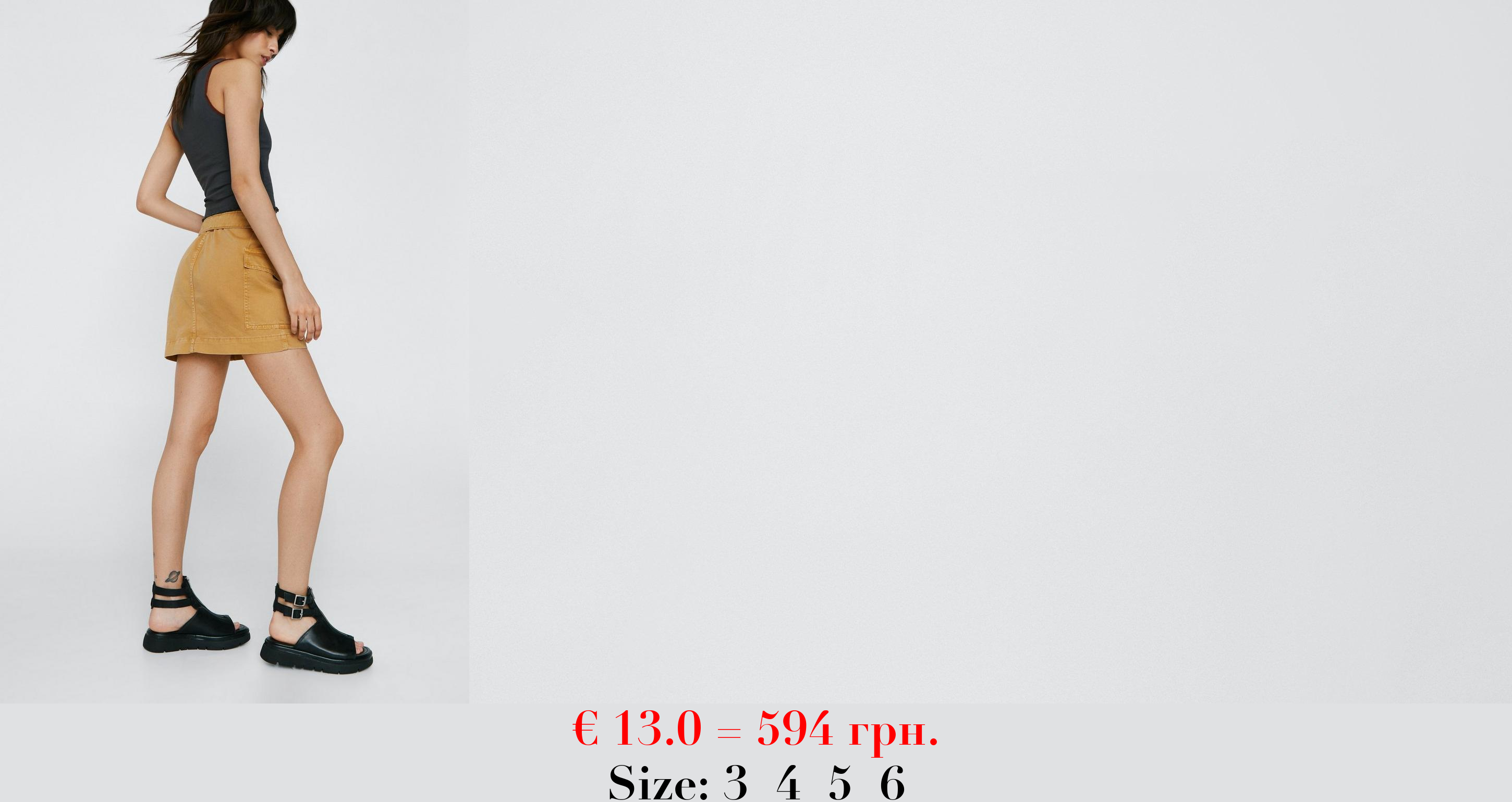 Leather Double Buckle Chunky Sandals