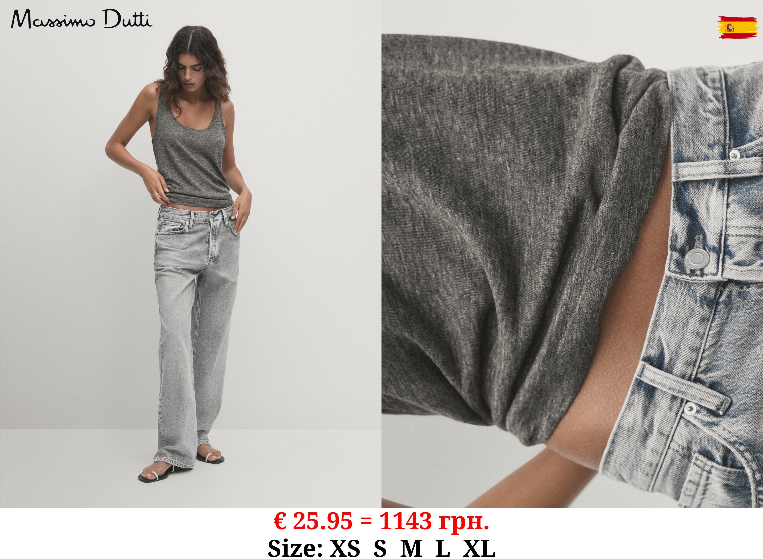 100% linen tank top CHARCOAL