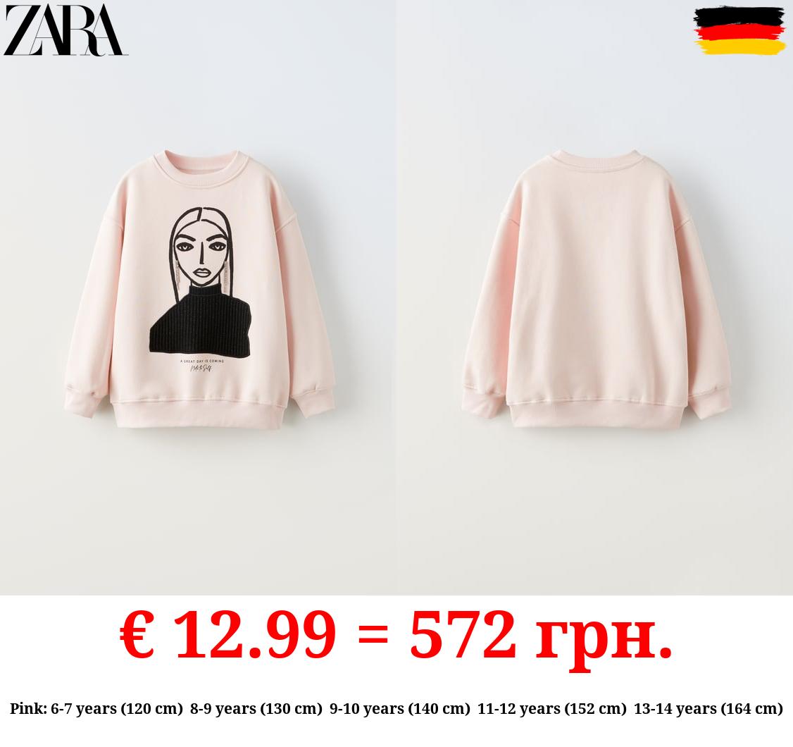 DOLL SWEATSHIRT WITH RHINESTONES