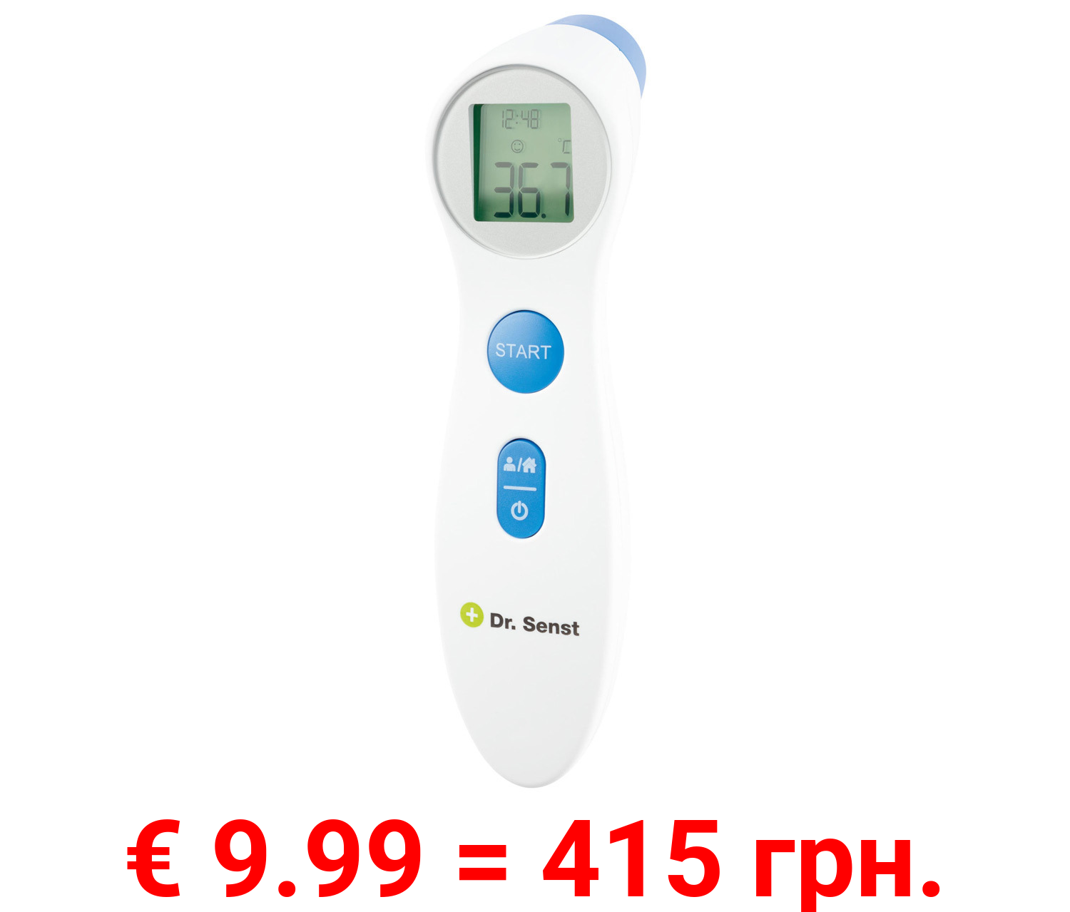Dr. Senst Stirn-Thermometer, 2in1, mit Infrarot-Sensor