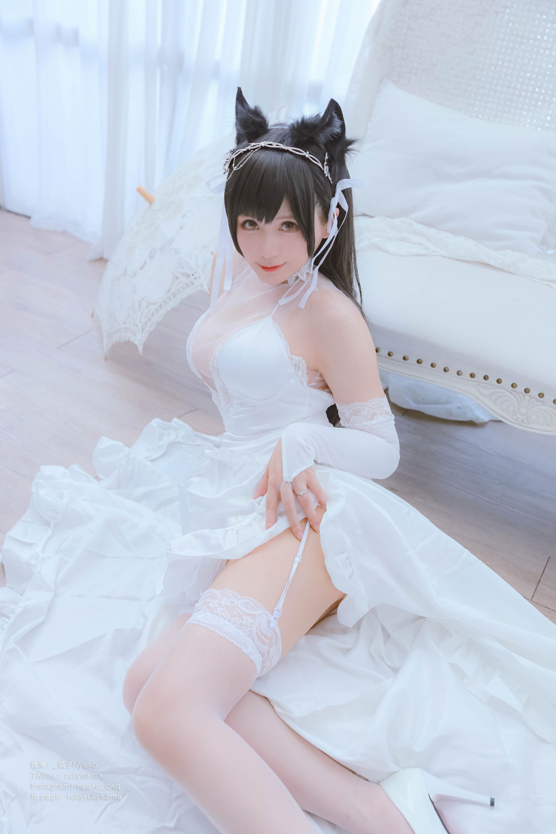 Nyako喵子 爱宕婚纱(62P177MB) 14
