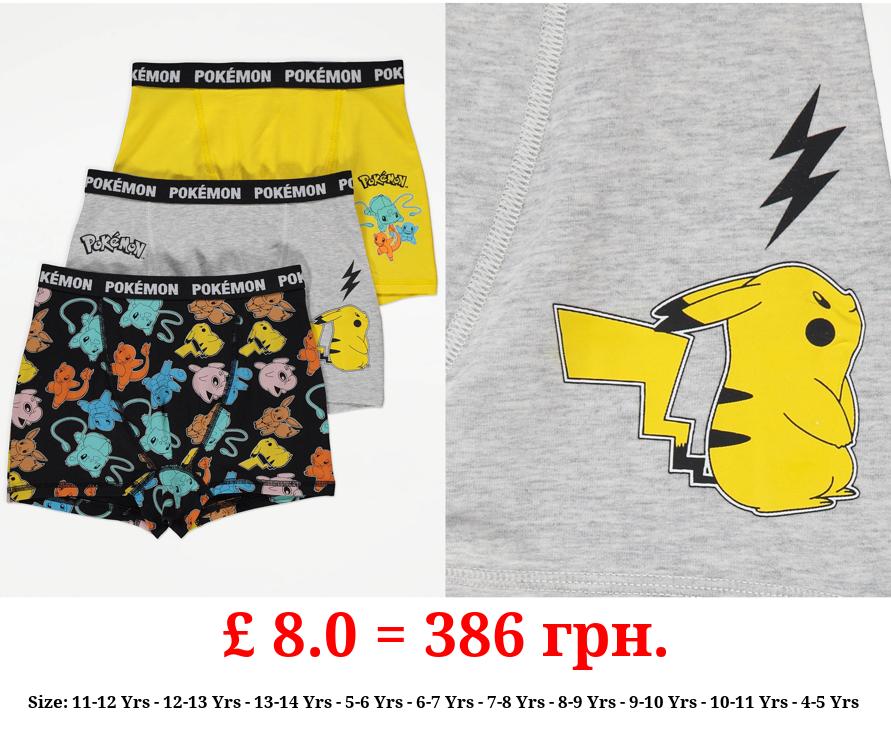 Pokémon Graphic Trunks 3 Pack