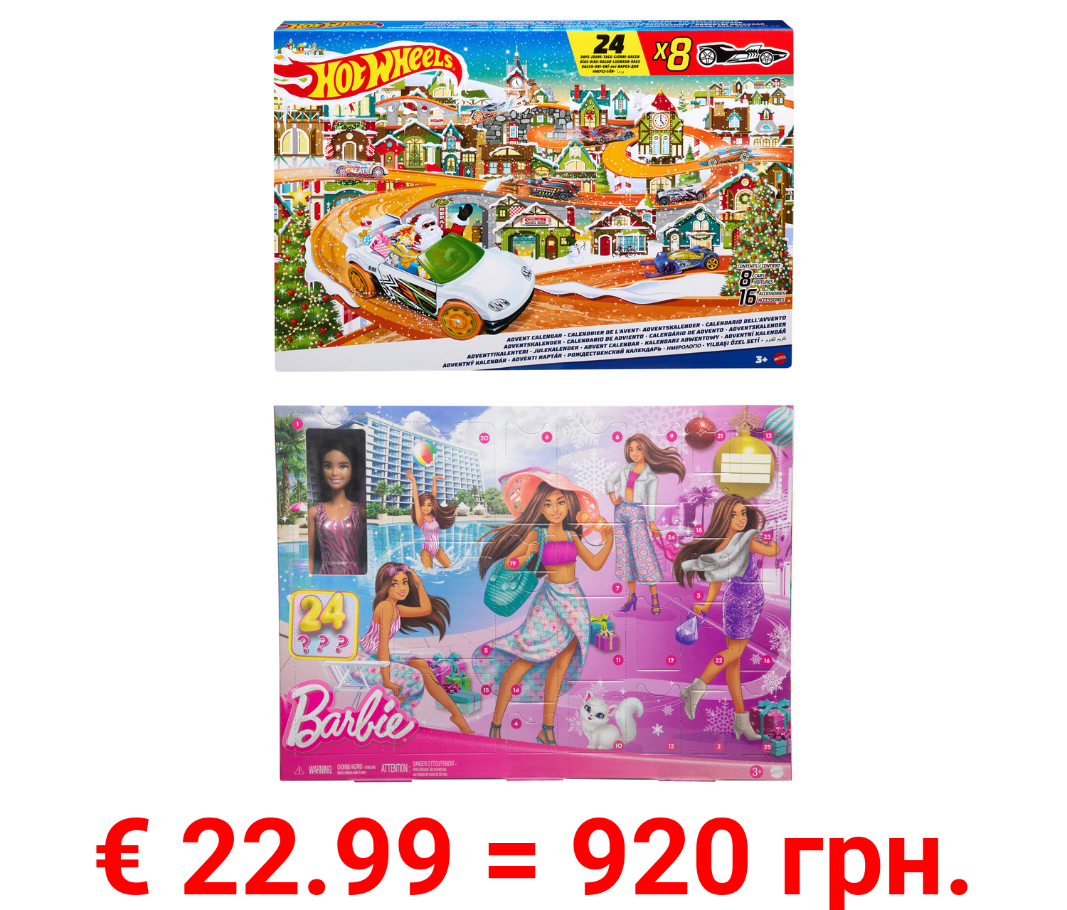 Barbie / Hot Wheels Adventskalender