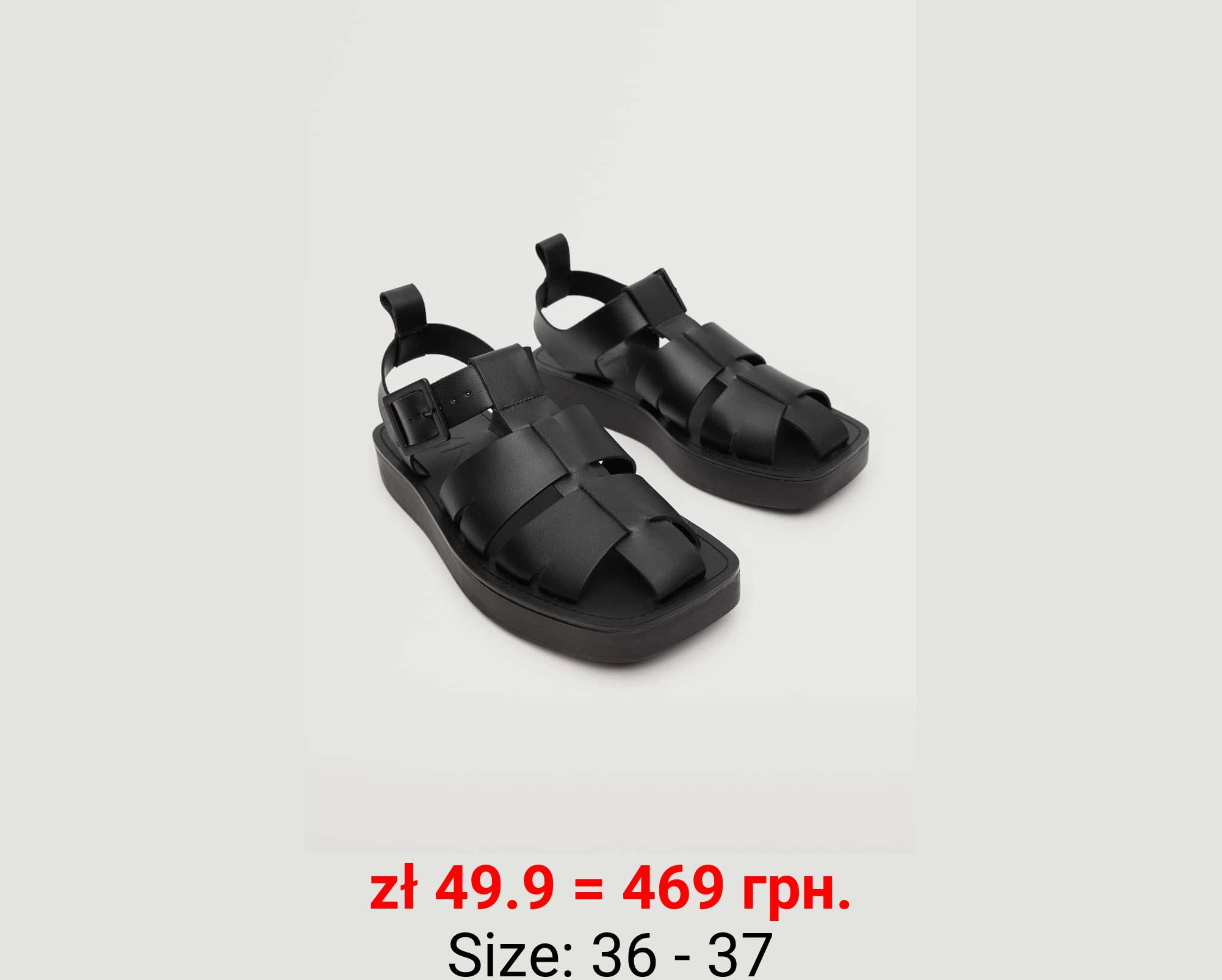 Sandalia cangrejera piel