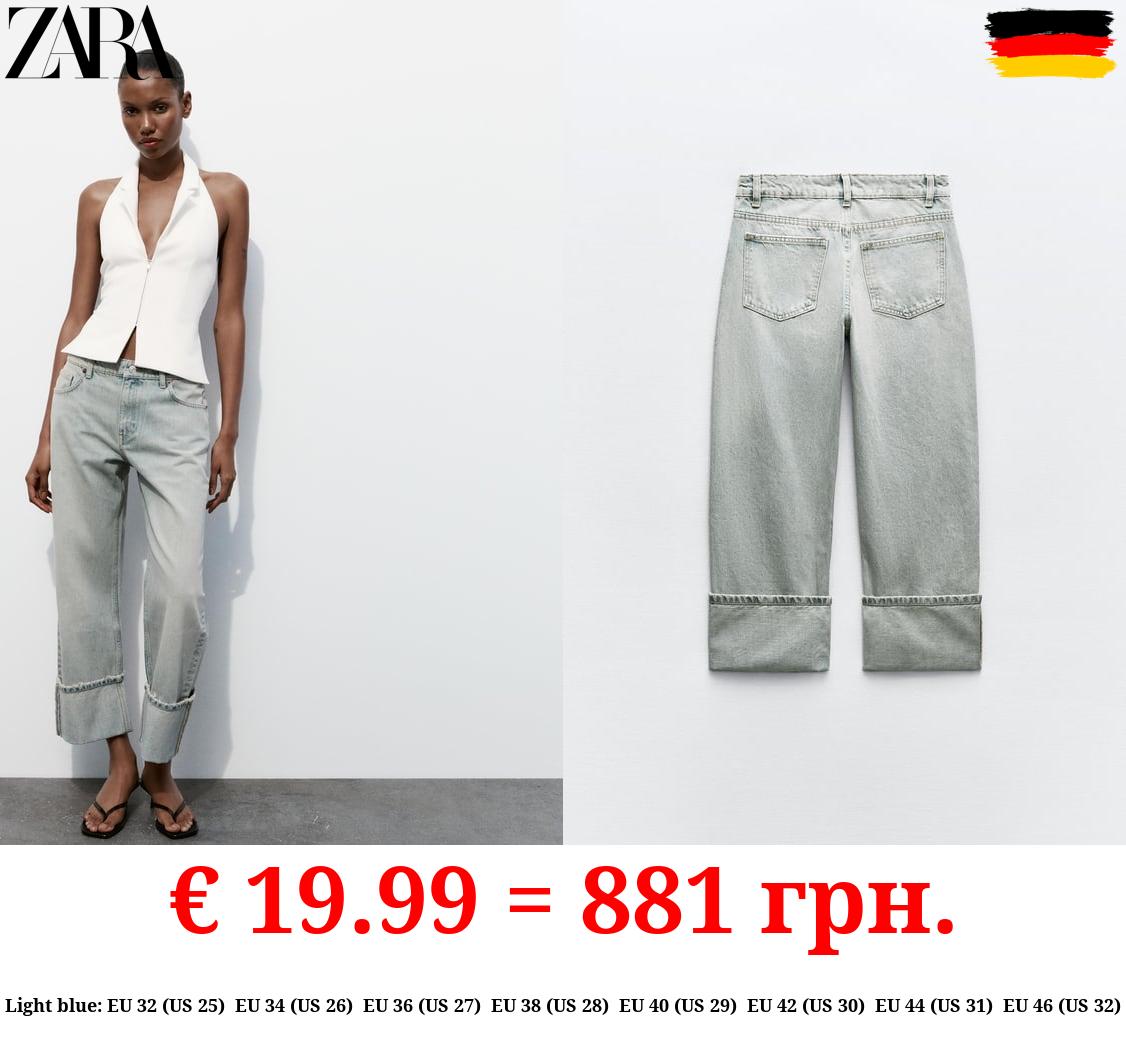 TRF STRAIGHT-LEG MID-RISE JEANS