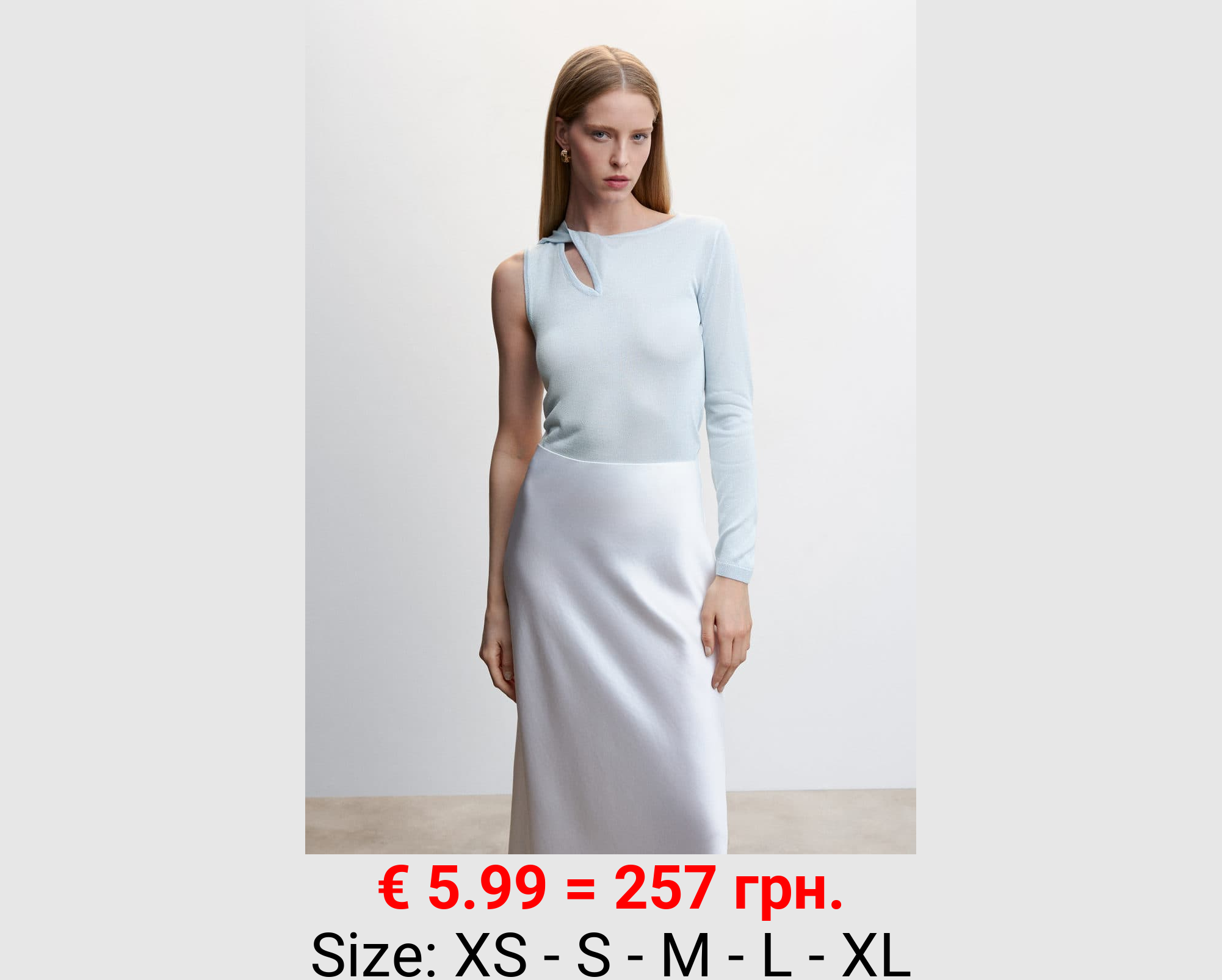 Jersey asimétrico punto fino