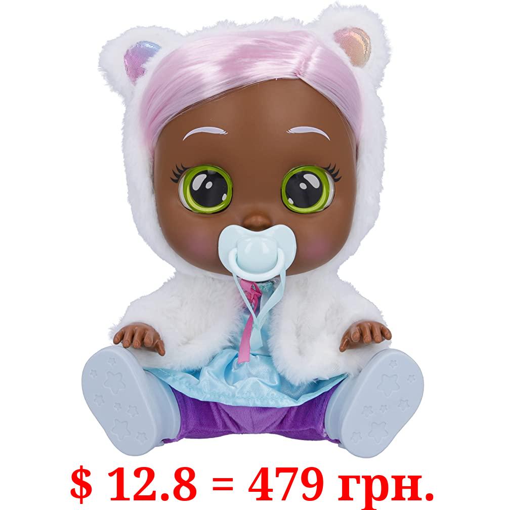 Cry Babies Dressy Pearly - 12" Baby Doll | Blue Dress, White Fluffy Jacket with Animal Ears