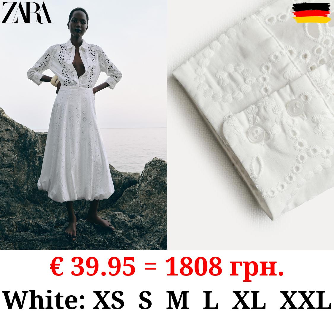 ZW COLLECTION EMBROIDERED POPLIN SHIRT