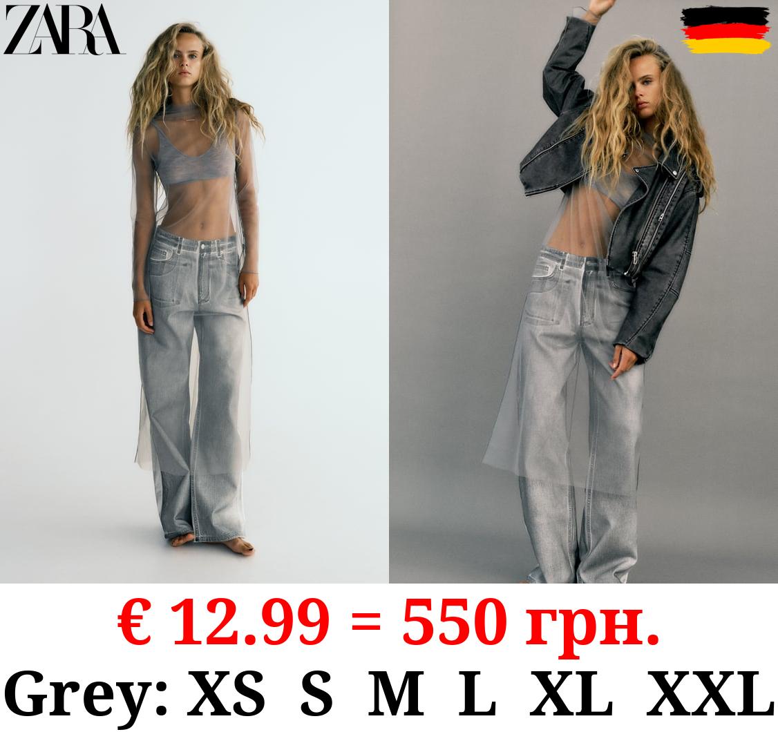 TRANSPARENT TULLE DRESS