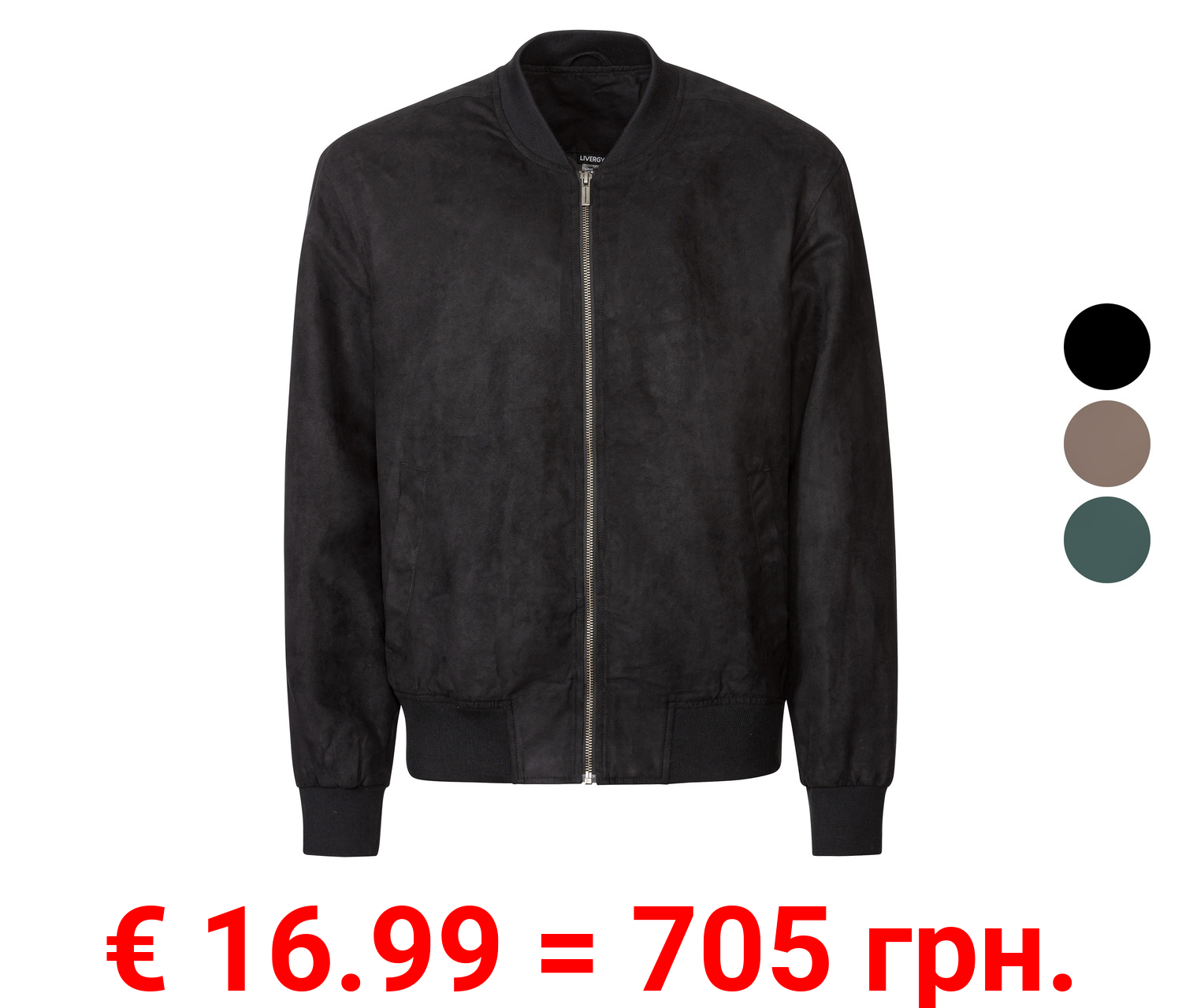 LIVERGY® Herren Blouson in Wildlederoptik