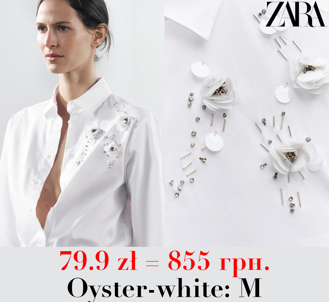 ZW COLLECTION BEJEWELLED FLORAL PRINT SHIRT