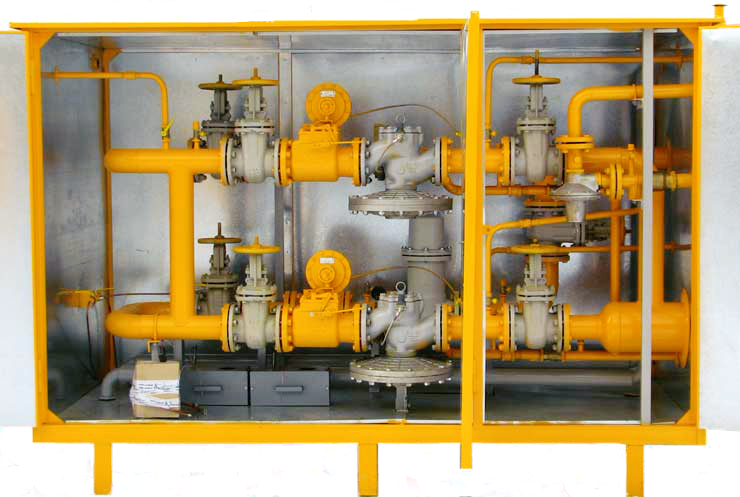 Грп 2. ГРПШ Газпроммаш. ГСГО -100н. Шкафной ГРП C/Д С регулятором РДБК 1-50. ПРГ пункт редуцирования газа.