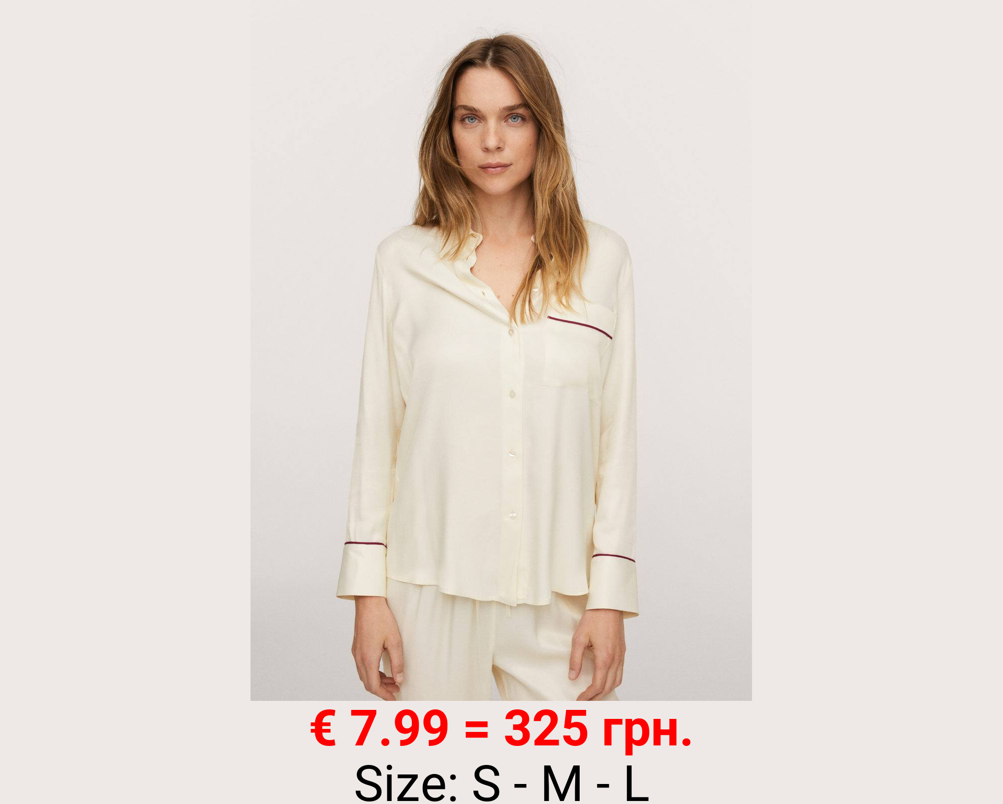 Camisa pijama satinada