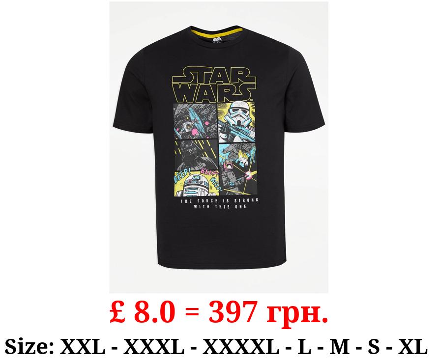 Star Wars Character Collage Printed T-Shirt