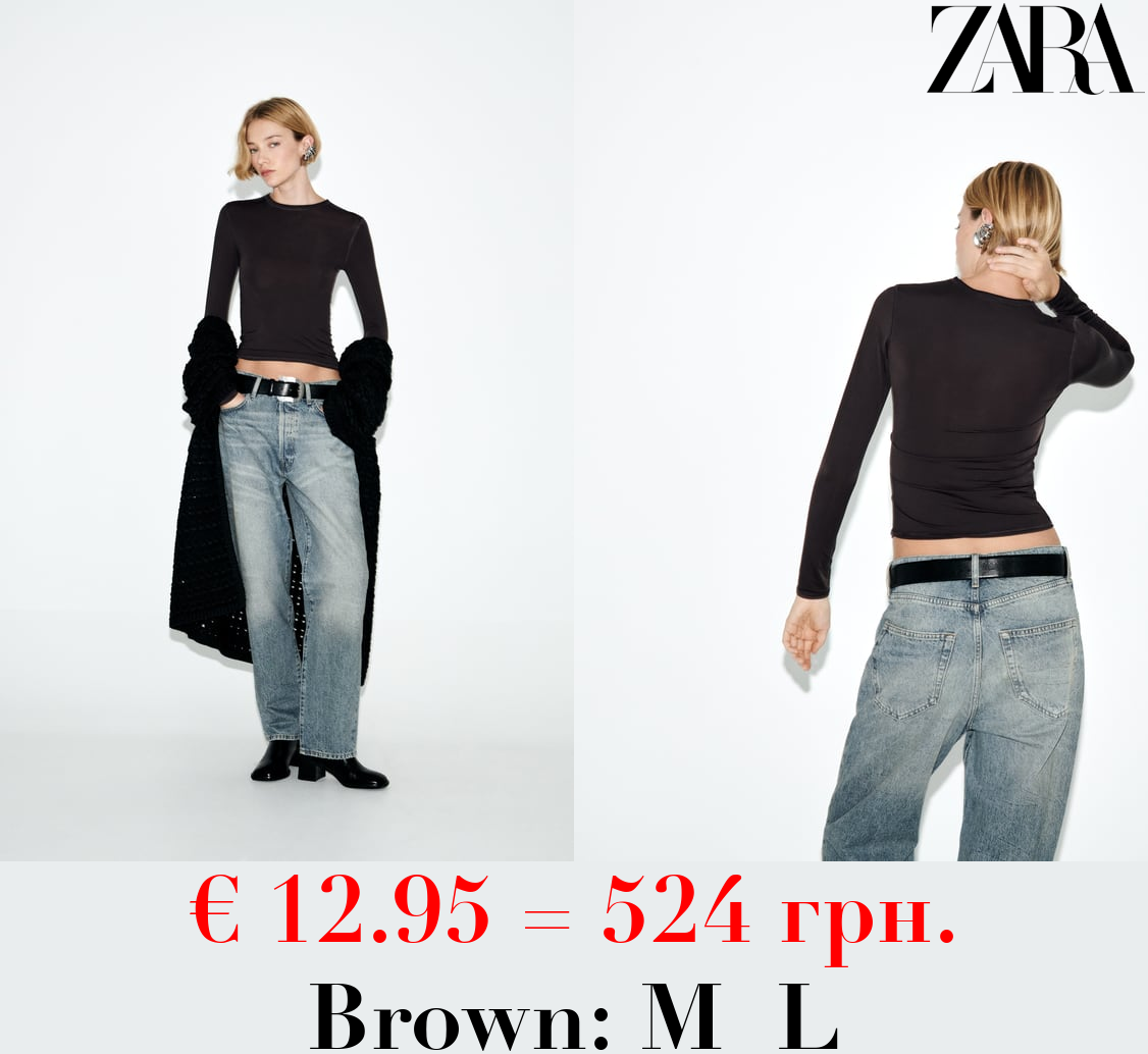 LONG SLEEVE POLYAMIDE TOP