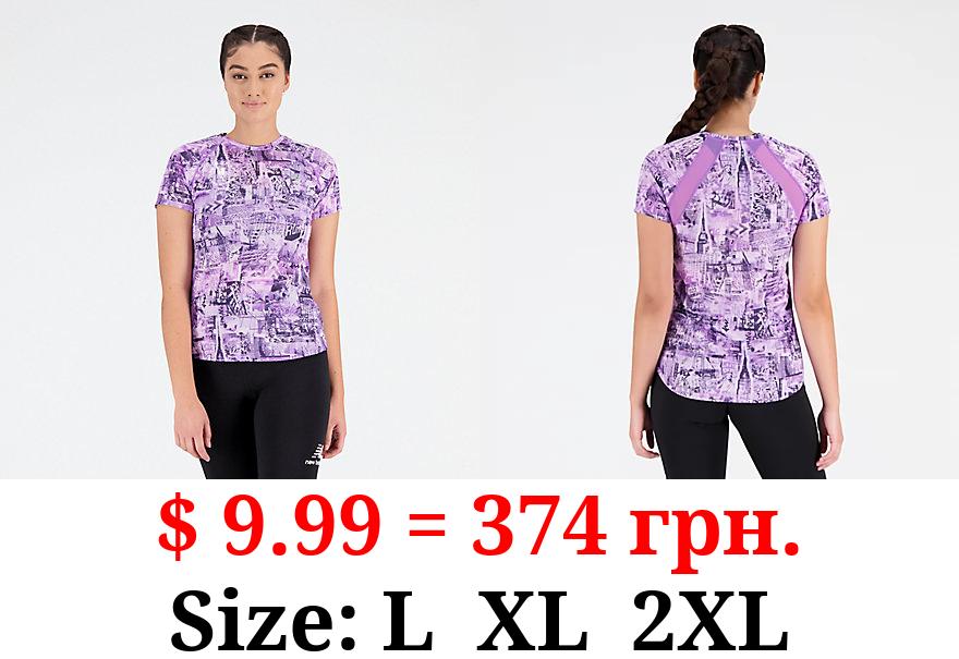 NYC Marathon Printed Impact Run Short Sleeve