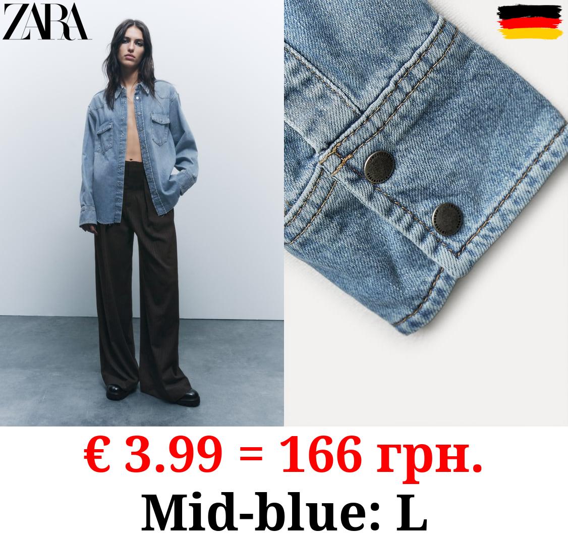 ZW COLLECTION DENIM OVERSHIRT