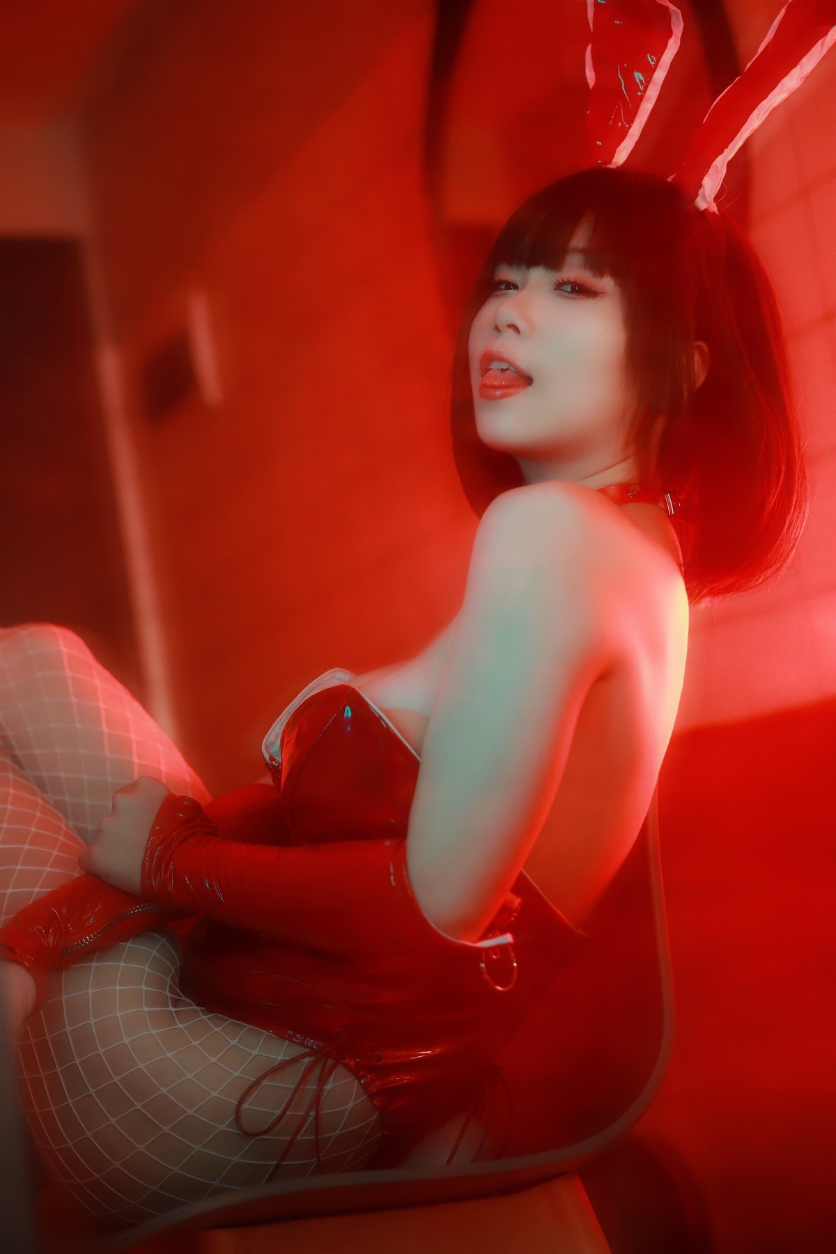 Cosplay 末夜787 红色兔女郎 5