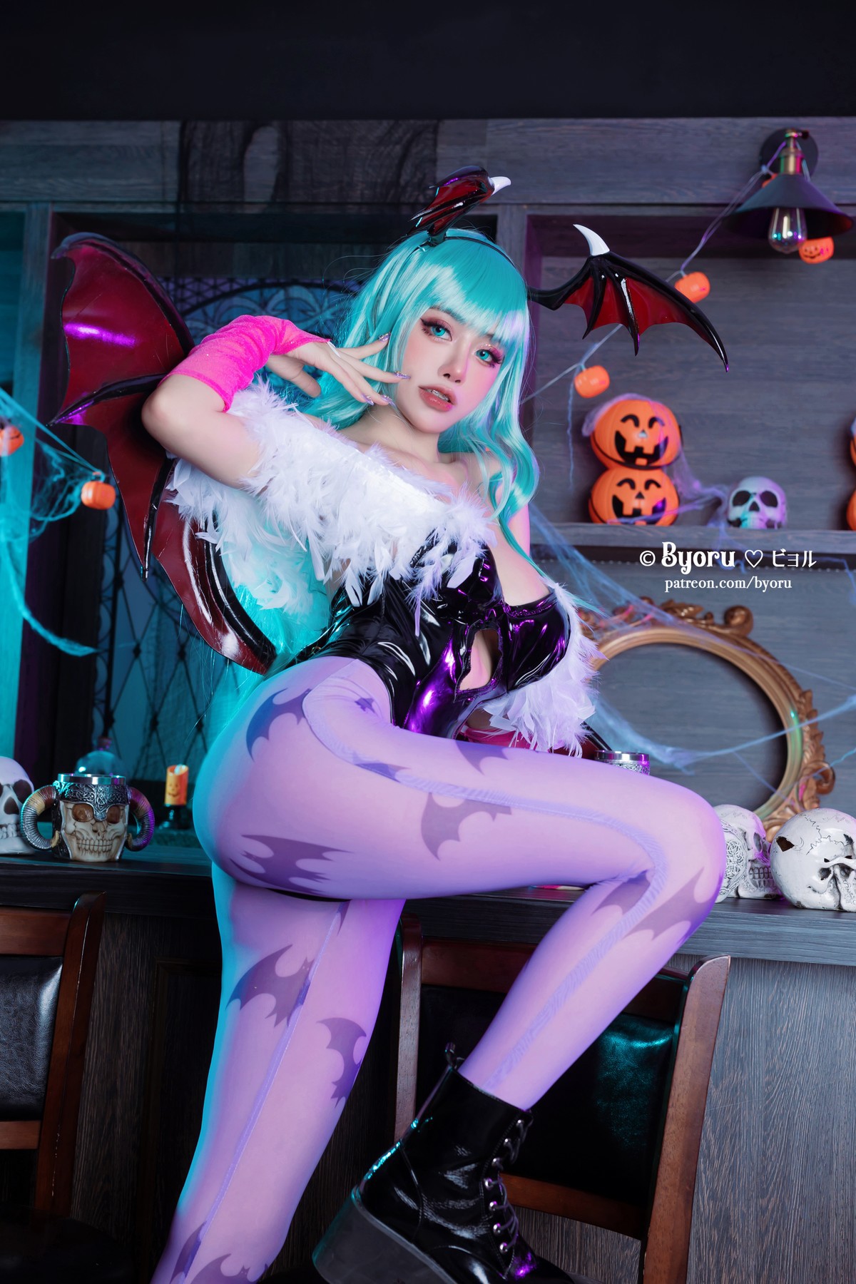 Cosplay 萝莉Byoru Morrigan 6