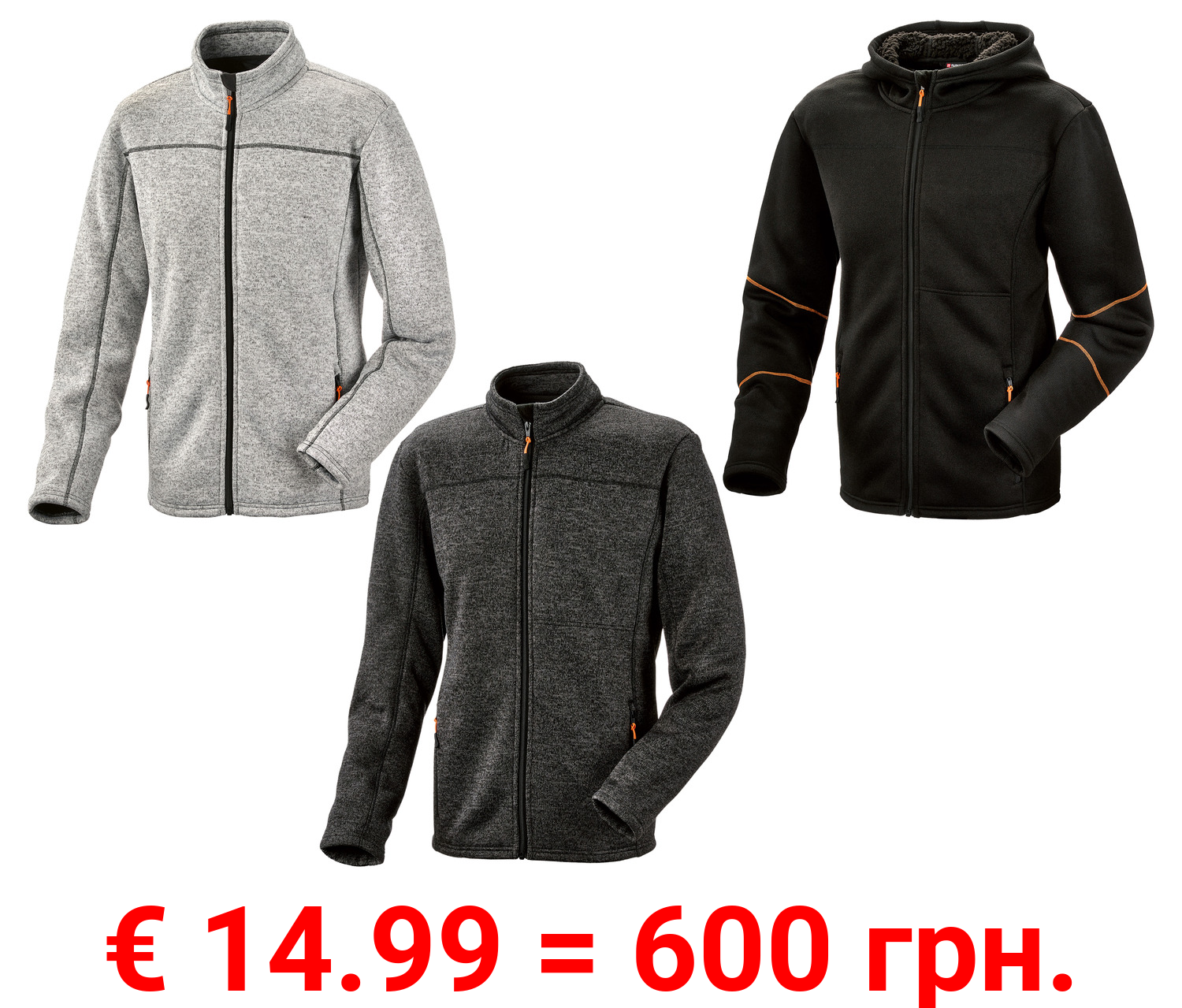 PARKSIDE® Herren Fleecejacke mit wärmendem Futter