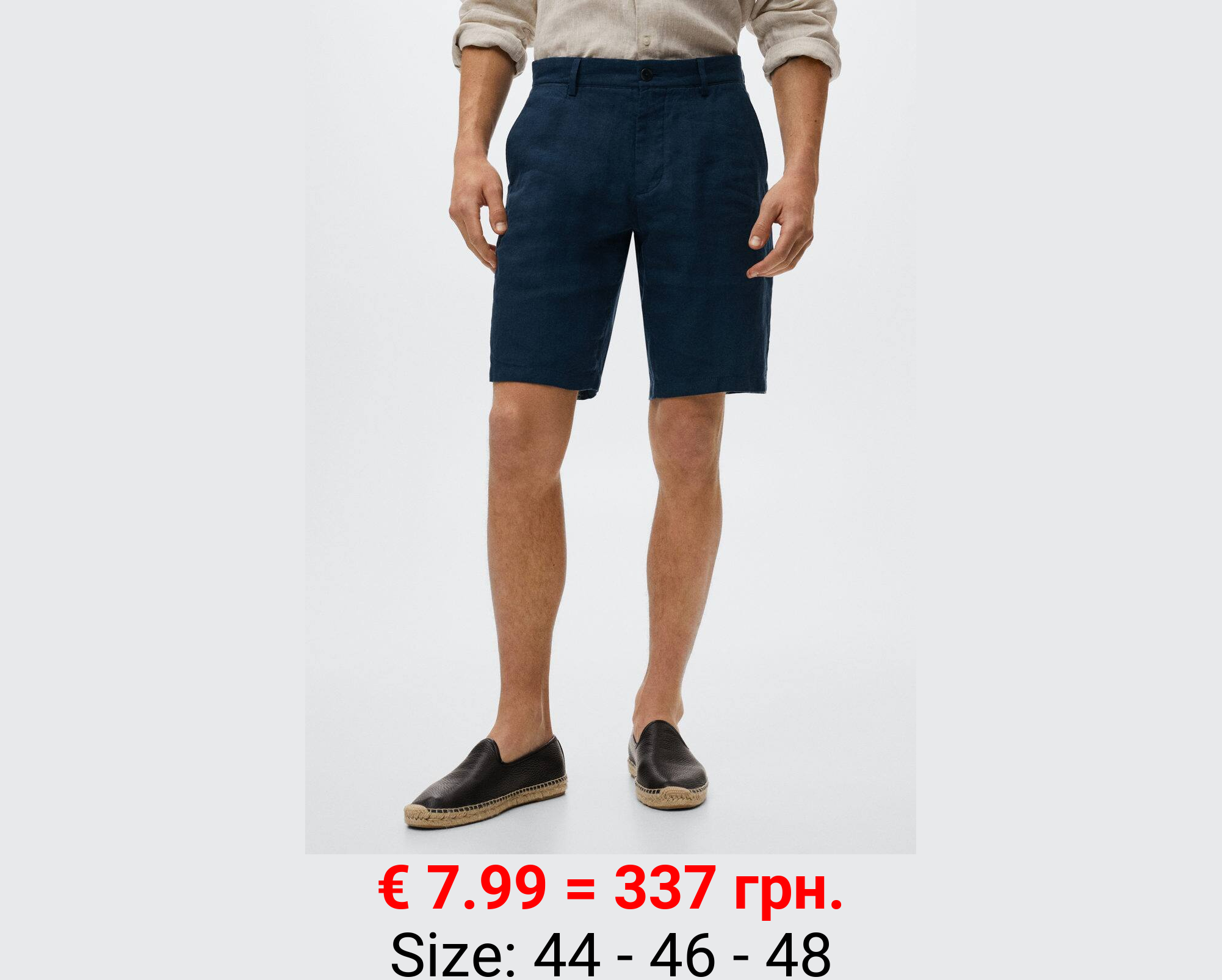 Bermudas 100% lino