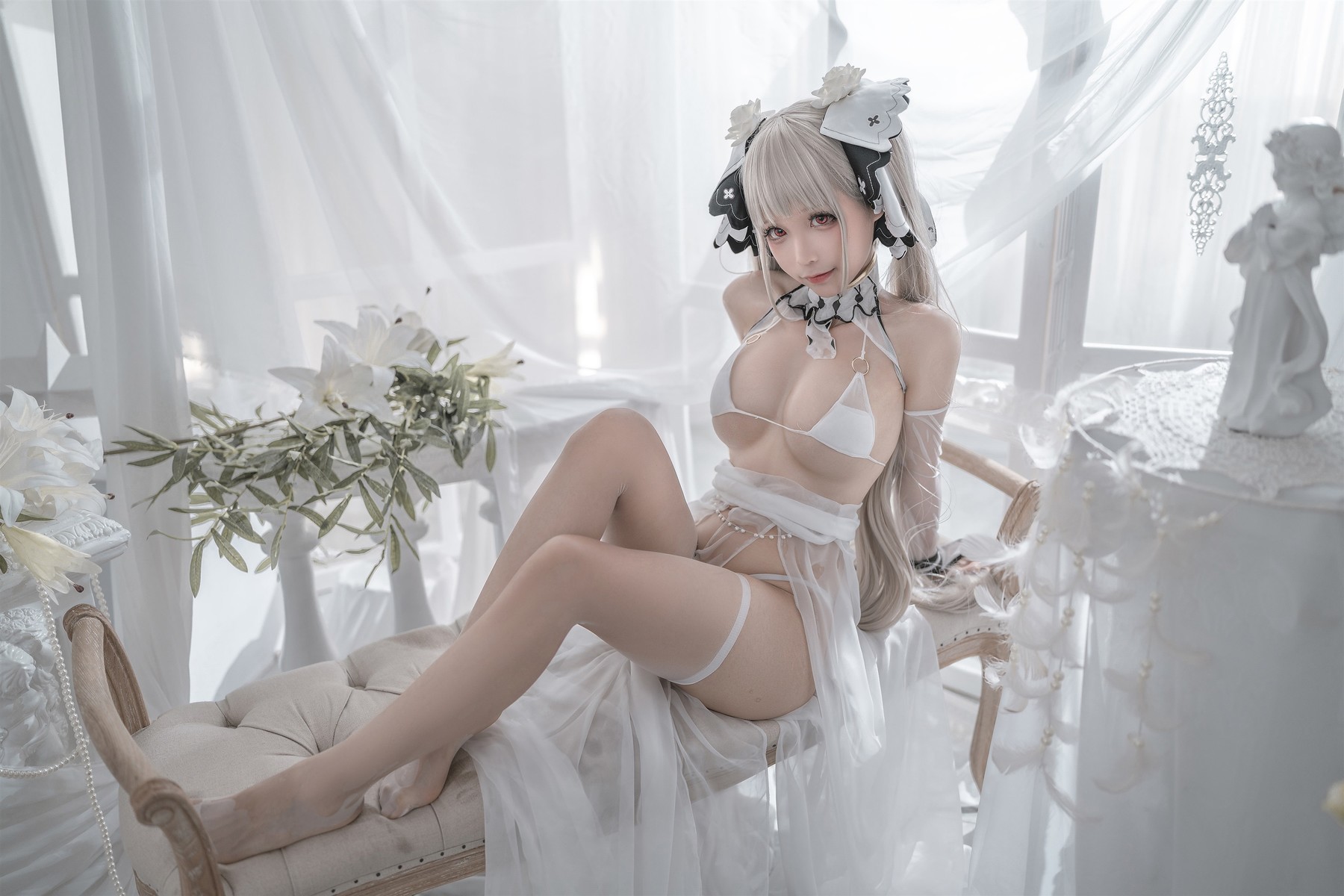 蠢沫沫 Cosplay 可畏婚纱 22