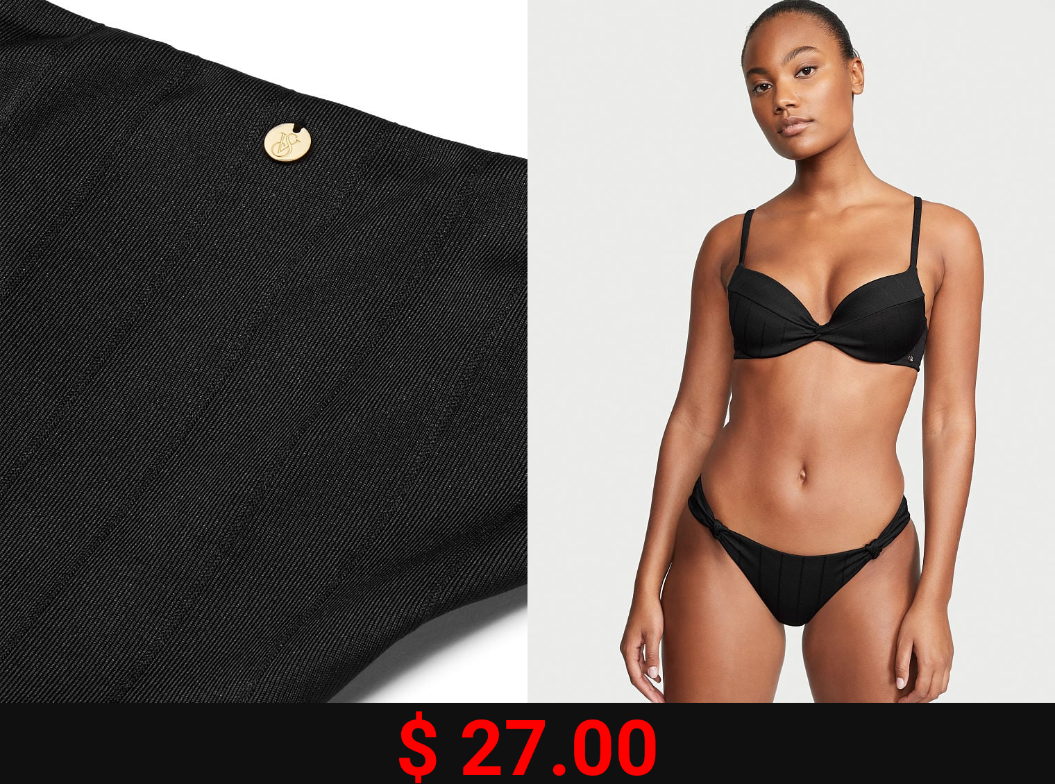 Mix-and-Match Side Tie Bikini Bottom