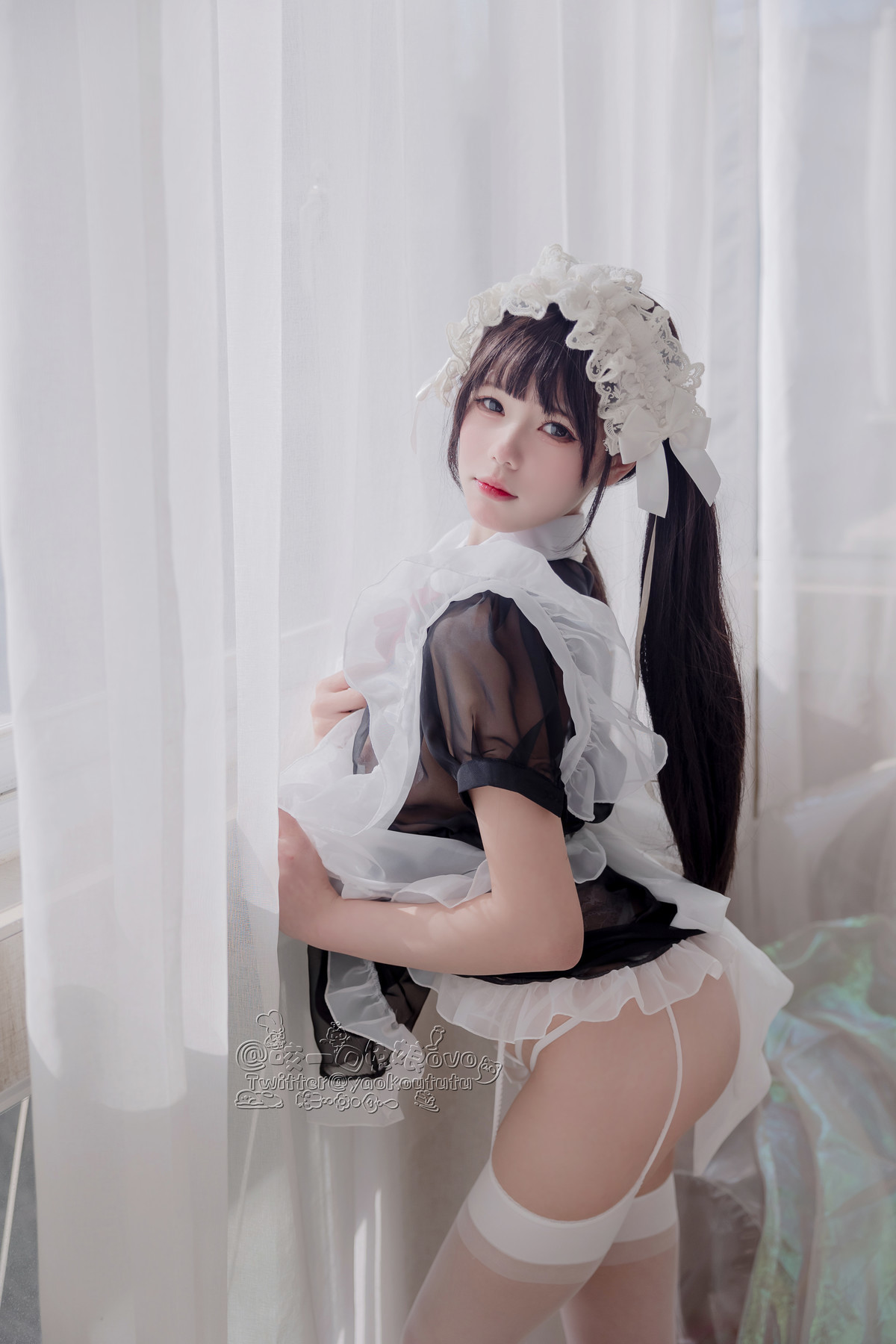 Cosplay 黏黏团子兔 黑白女仆 8