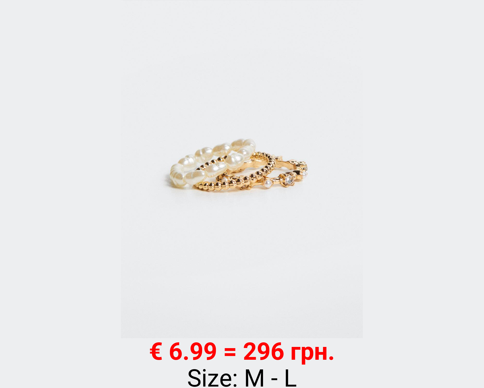 Pack 3 anillos combinados