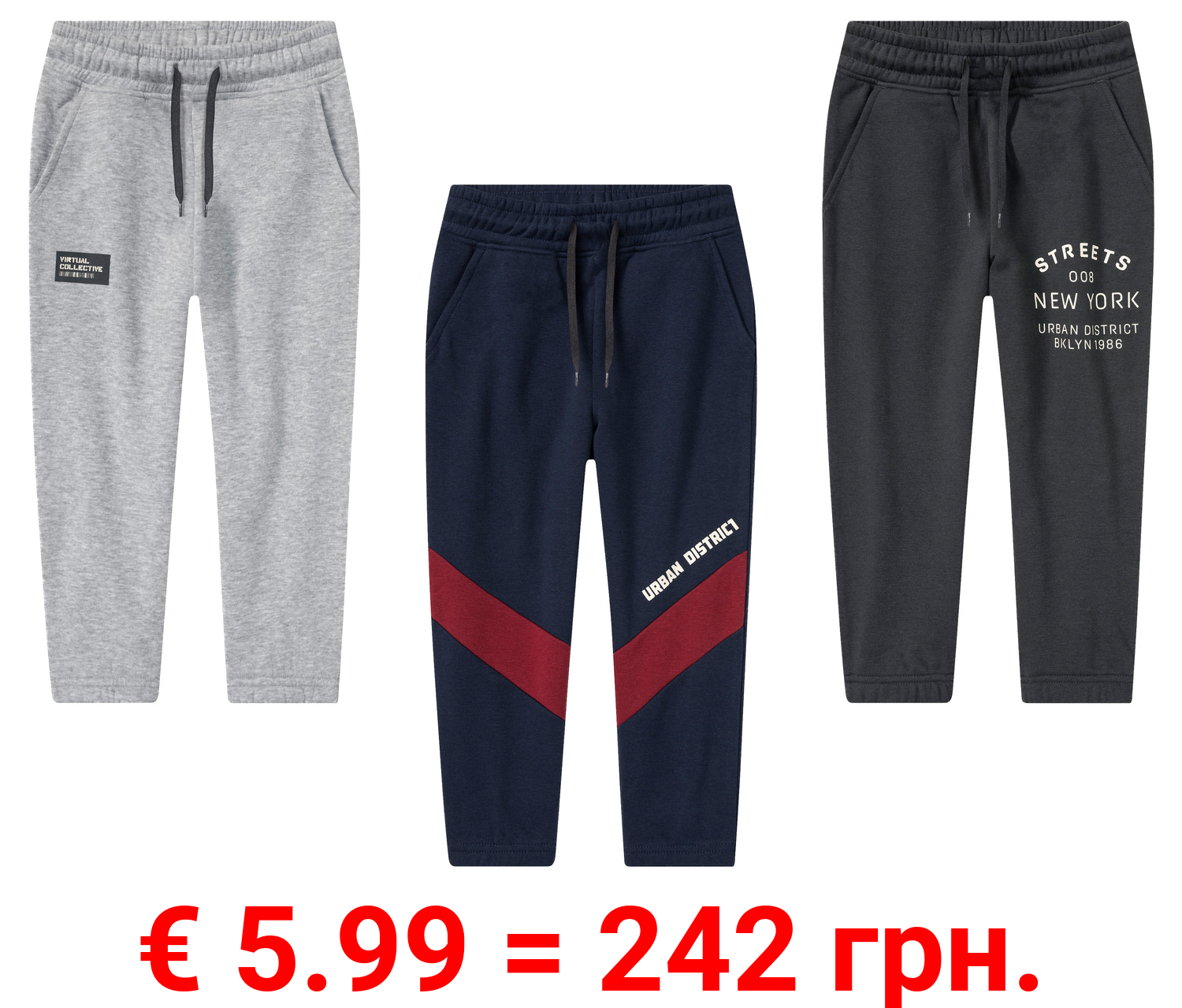 lupilu® Kleinkinder Sweathose mit Baumwolle