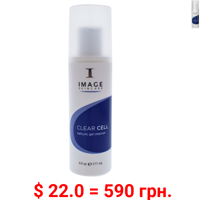 ($30 Value) Image Skin Care Clear Cell Salicylic Acid Gel Facial Cleanser 6 oz Face Wash for Acne Prone Skin