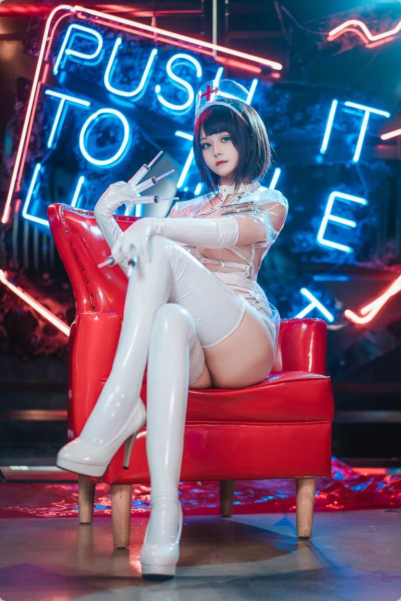 [Cos]蜜汁猫裘 - 白色透明护士[52P] 11