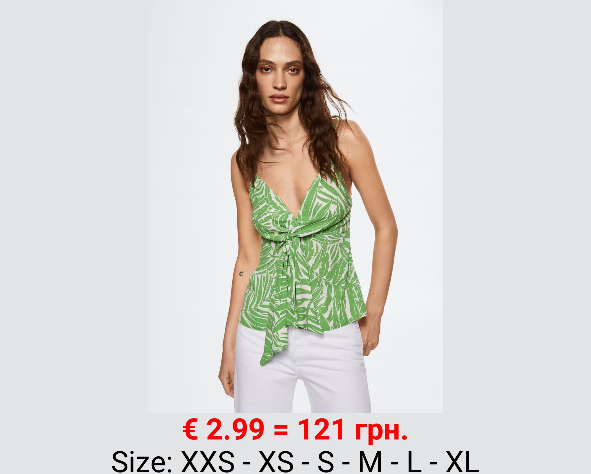 Blusa estampada nudo