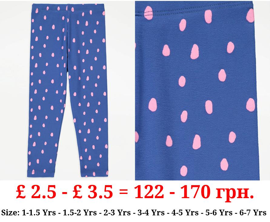 Bright Blue Spot Leggings