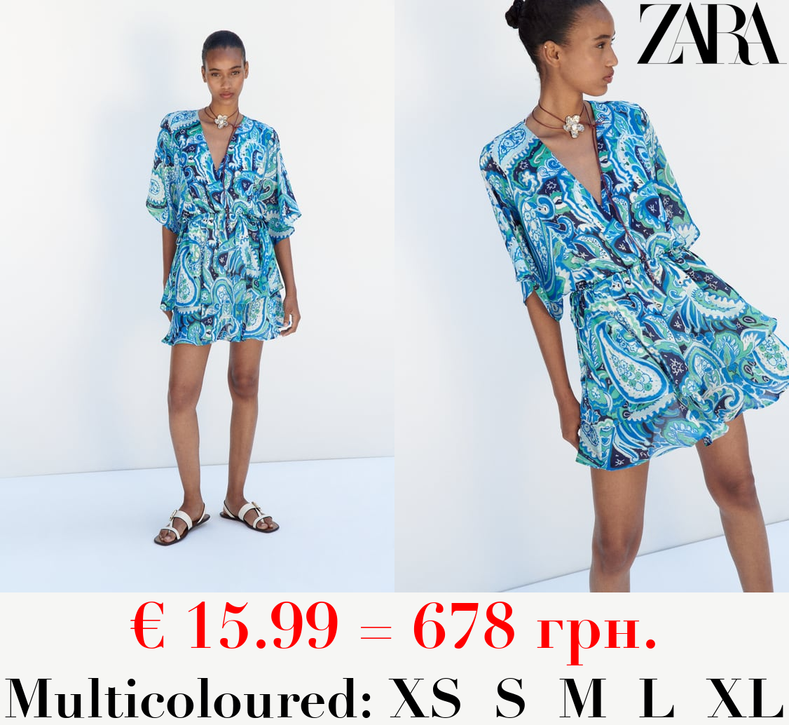 PRINTED MINI DRESS