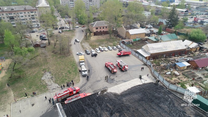 Пожарные ликвидировали возгорание в «Реми Сити»