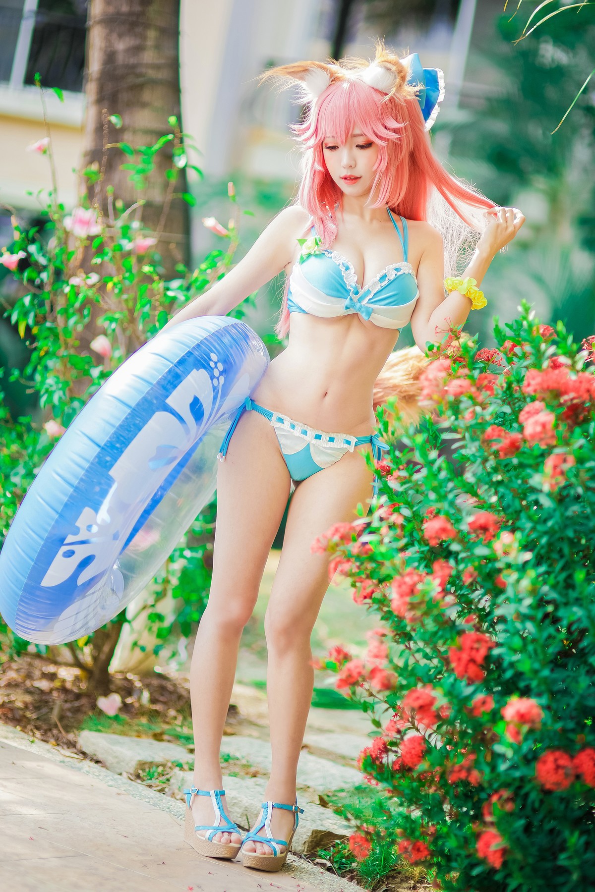 Cosplay ElyEE子 玉藻前泳池 38