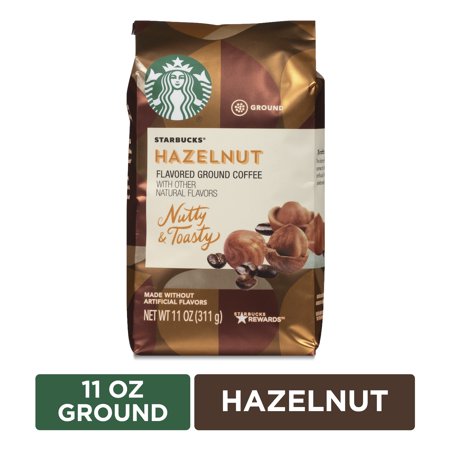 Starbucks Flavored Ground Coffee — Hazelnut — No Artificial Flavors — 1 bag (11 oz.)