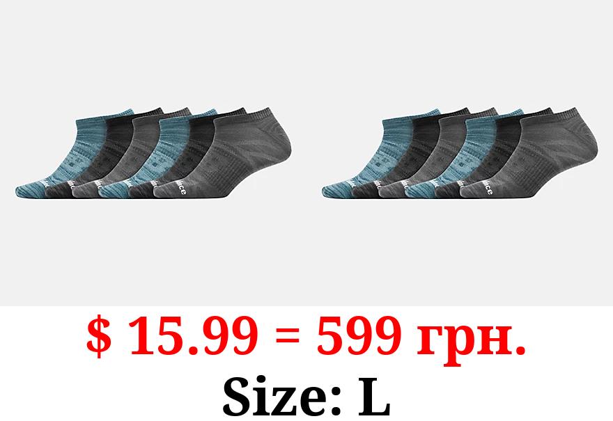 Flat Knit No Show Socks 6 Pack