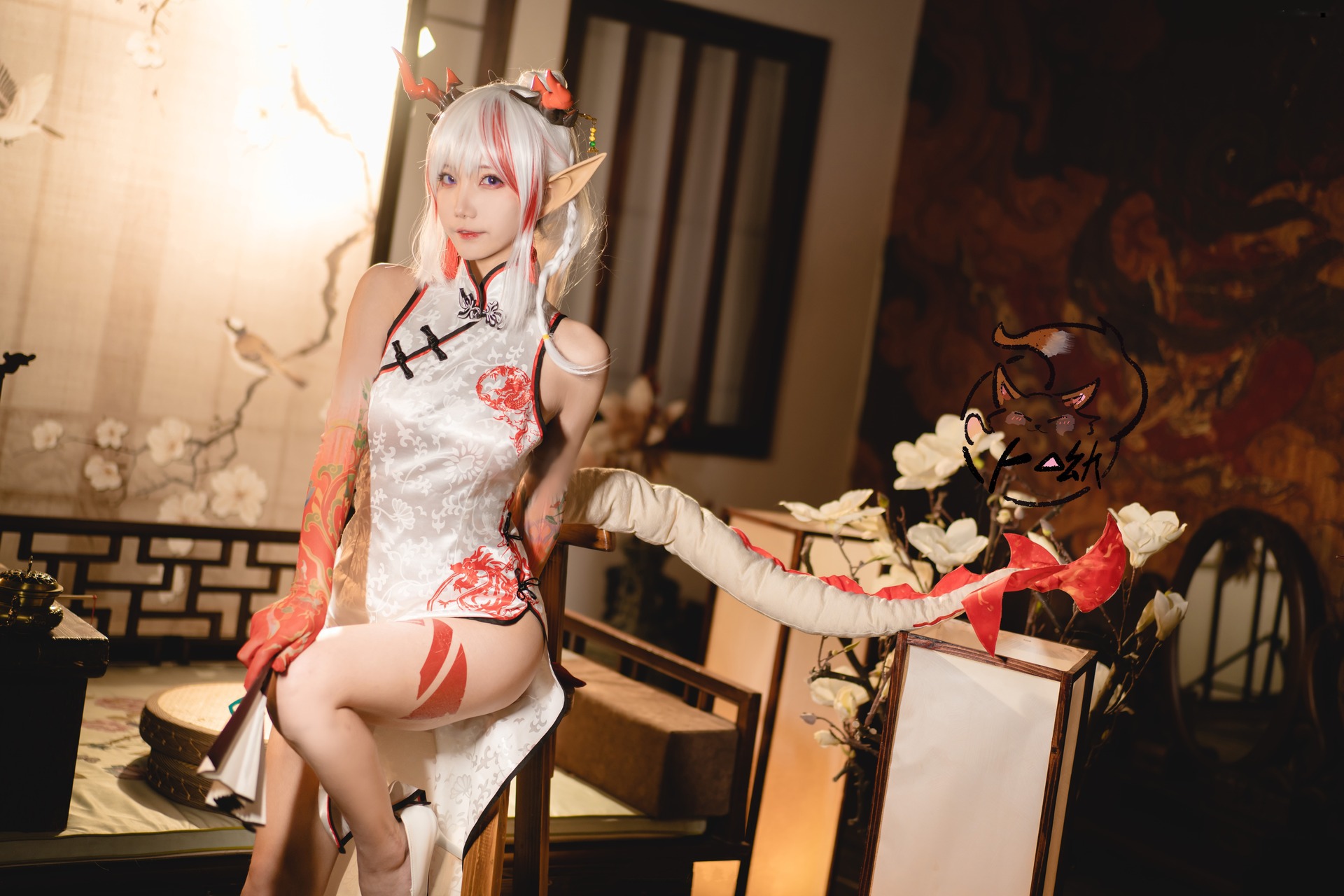 [卜呦] 年旗袍·乐逍遥 Arknights Qi Pao 8