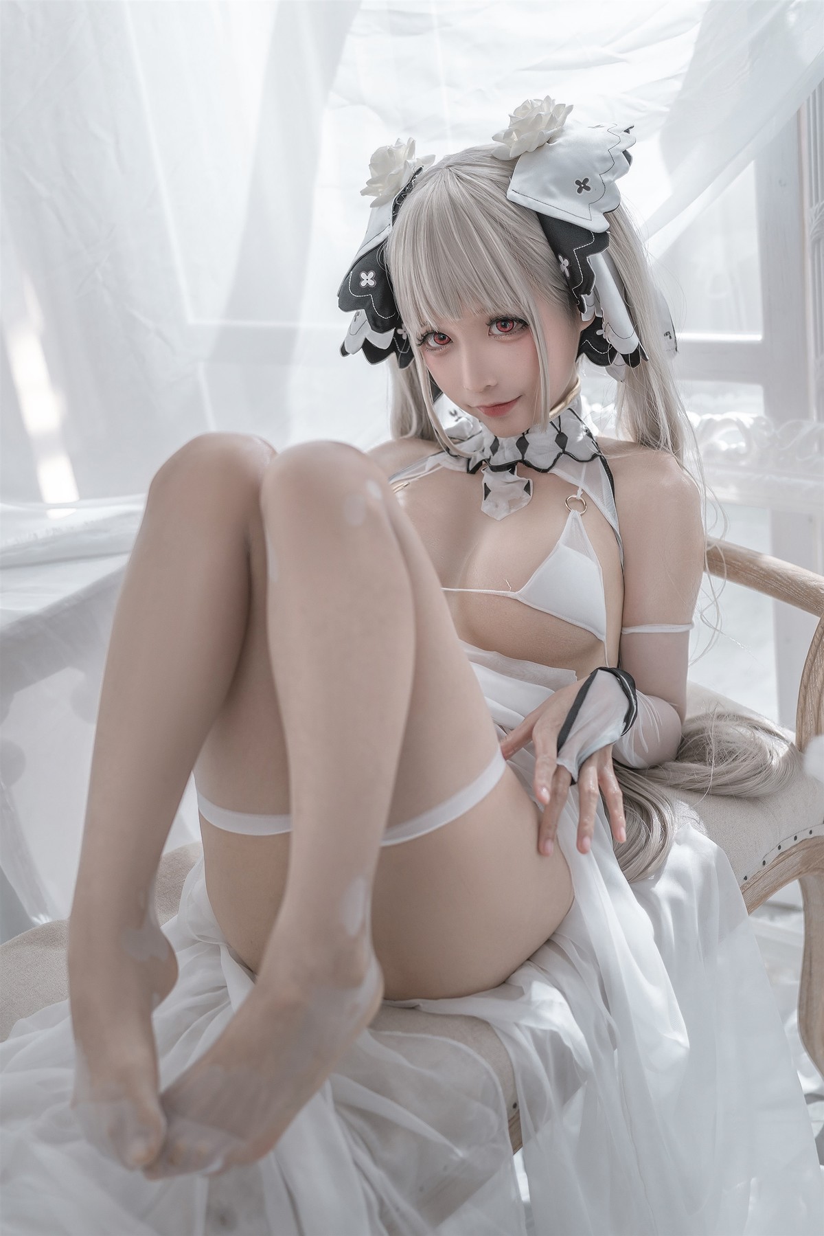 蠢沫沫 Cosplay 可畏婚纱 10