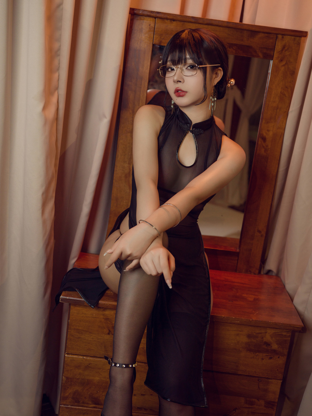Cosplay Yuuhui玉汇 靡烟旗袍 Beauty in The Misty Set.01 1